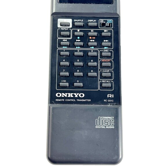 Onkyo RC-201C Replacement Black Remote Control for: RC201C DXC201 DXC200 Tested - Picture 1 of 8